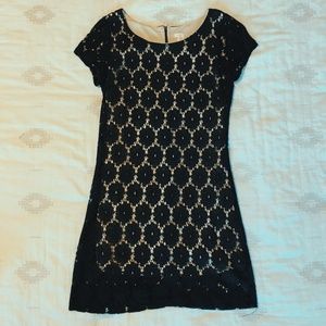 Xhilaration Black Lace Dress (Size S)